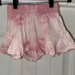 Dot Dot Smile Pink Ruffle Kids Shorts
